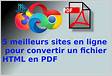 Convertir une page Web en PDF en lign